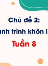 Chủ đề 2 Hành trình khôn lớn  Tuần 8